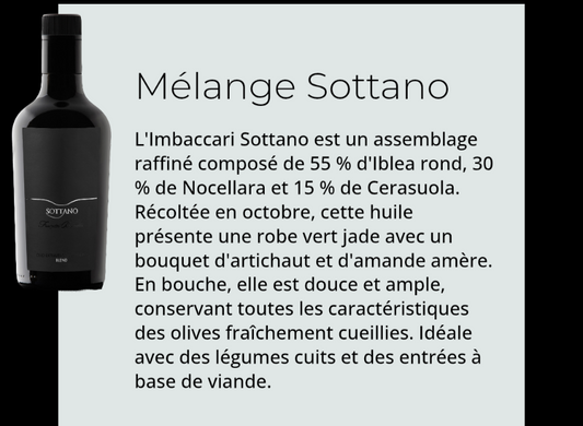 HUILE D'OLIVE EXTRA VIERGE 2 x 50 cl SOTTANO